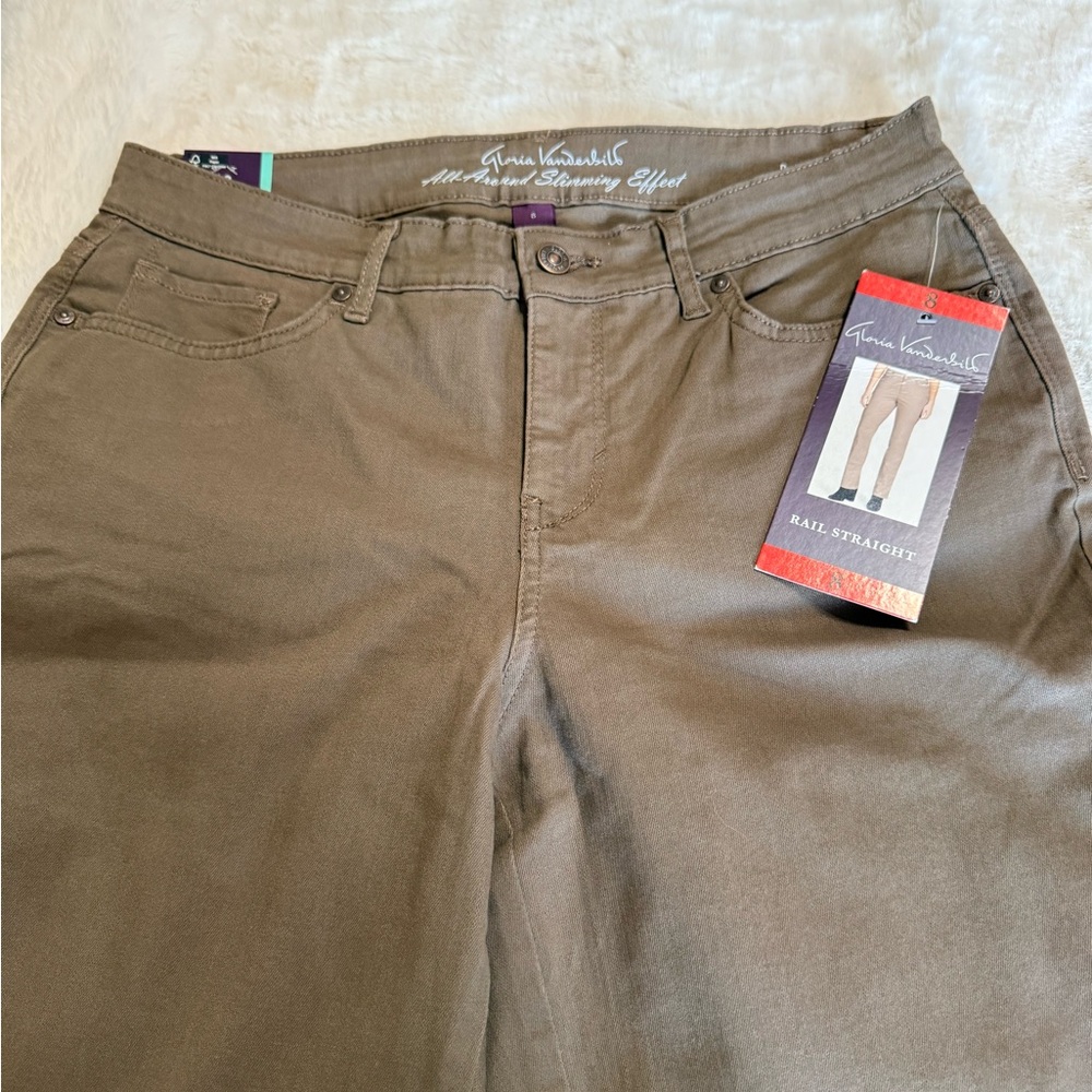 Gloria Vanderbilt Women's Straight Leg Jeans - Brown